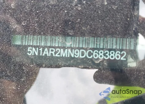 2013 Nissan Pathfinder Sl из США, поврежденный, VIN 5N1AR2MN9DC683862